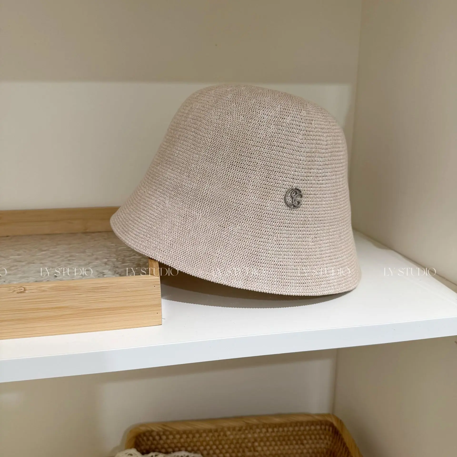 新款遮阳水桶帽女日系百搭太阳帽春夏薄款盆帽显脸小遮脸渔夫帽子