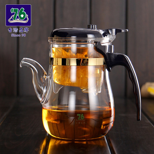 台湾76飘逸杯泡茶杯易泡杯过滤家用沏茶壶茶具套装耐热玻璃冲茶器 - 封面