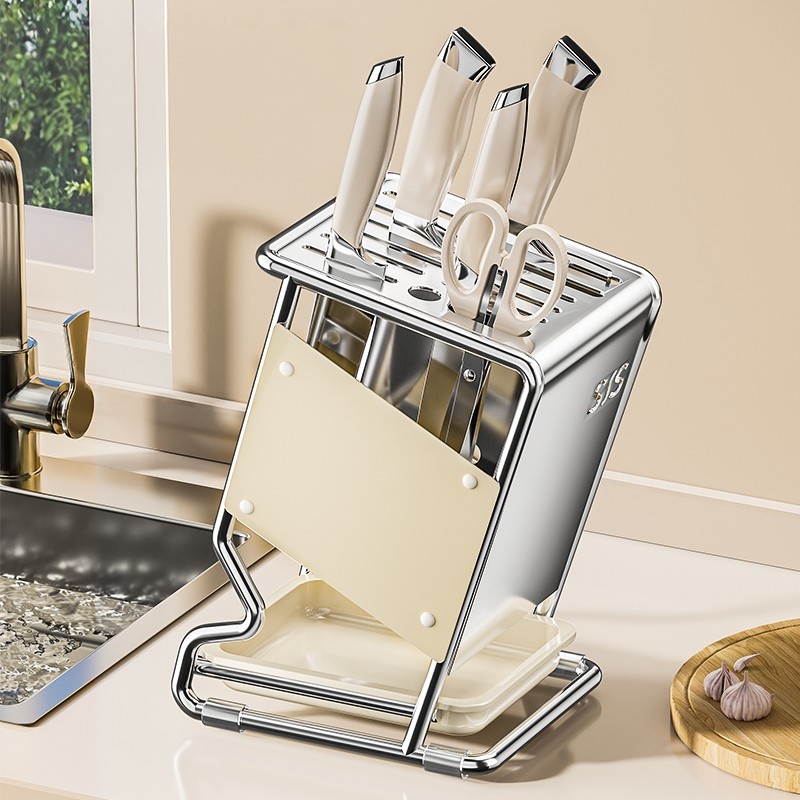 刀架置物架厨房台面刀座2025新款多功能放菜刀架子刀具筷子收纳架,厨房/烹饪用具,刀架,淘宝优惠券,粉丝福利购,淘宝优惠卷