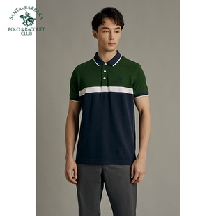 美式 全棉短袖 T恤男款 休闲POLO衫 夏季 圣大保罗男装 修身