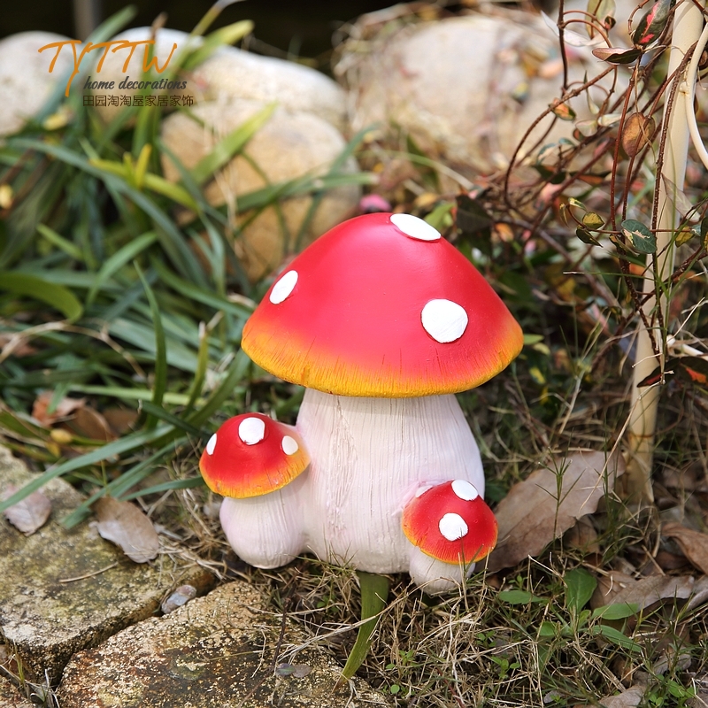 仿真蘑菇田园树脂户外装饰家居