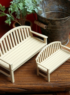 美式木质PVC小号长凳摆件送礼