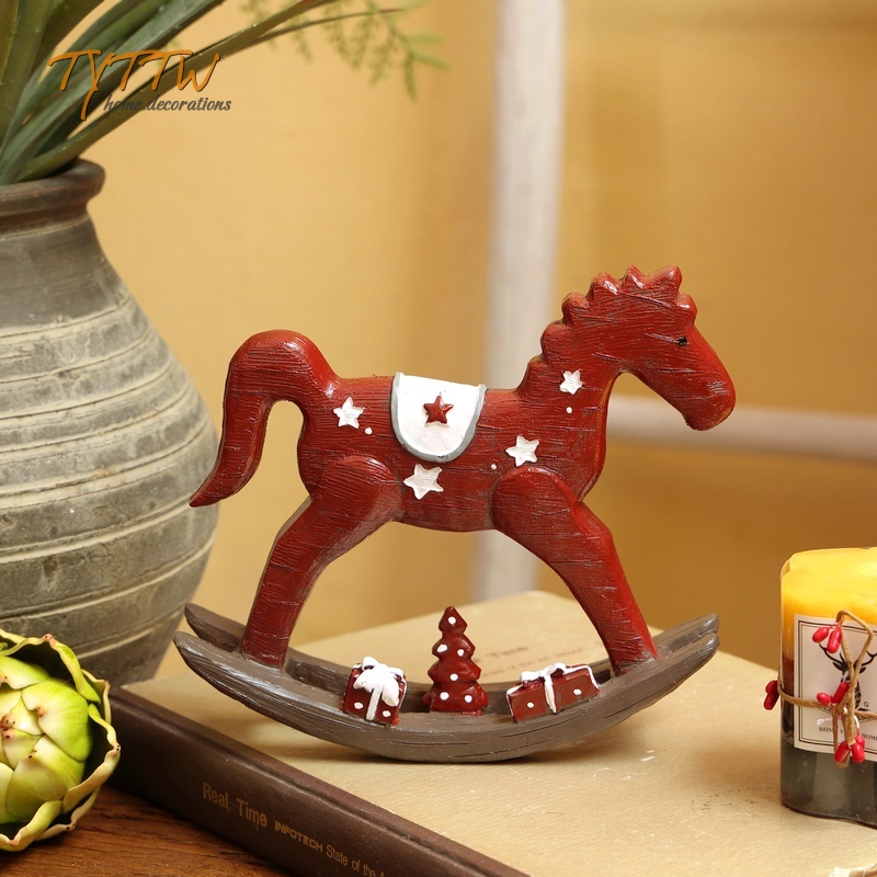 树脂童话摇马装饰礼物工艺摆件