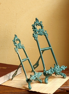 复古雕花铸铁支架装饰摆件