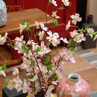 饰插花吊顶婚庆花艺绢花假花仿真花枸木花樱花 落地玄关走廊客厅装