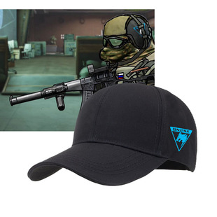 学生帽子暗区突围周边白狼连队COS棒球帽黑金国际游戏户外鸭舌帽