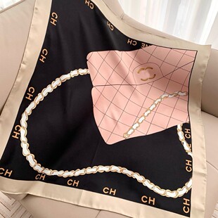 2025新款抹胸方巾腰带夏季薄款沙滩海边丝巾防晒大披肩90cm围巾女