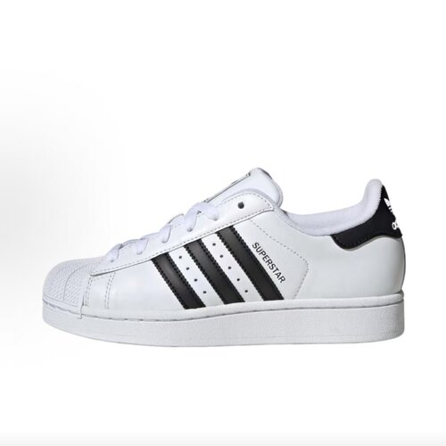 阿迪达斯adidas Superstar 柔软舒适 耐磨  板鞋 女款 白色JH7032