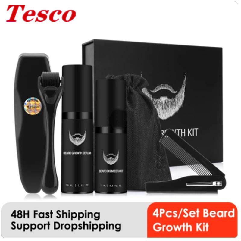 Beard growth nourishes kit roller massage comb胡须增长护理装