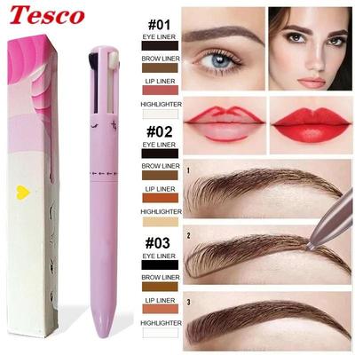 4 in 1 Face Makeup Eyeliner Eyebrow Lip Pen 美彩四合一化妆笔