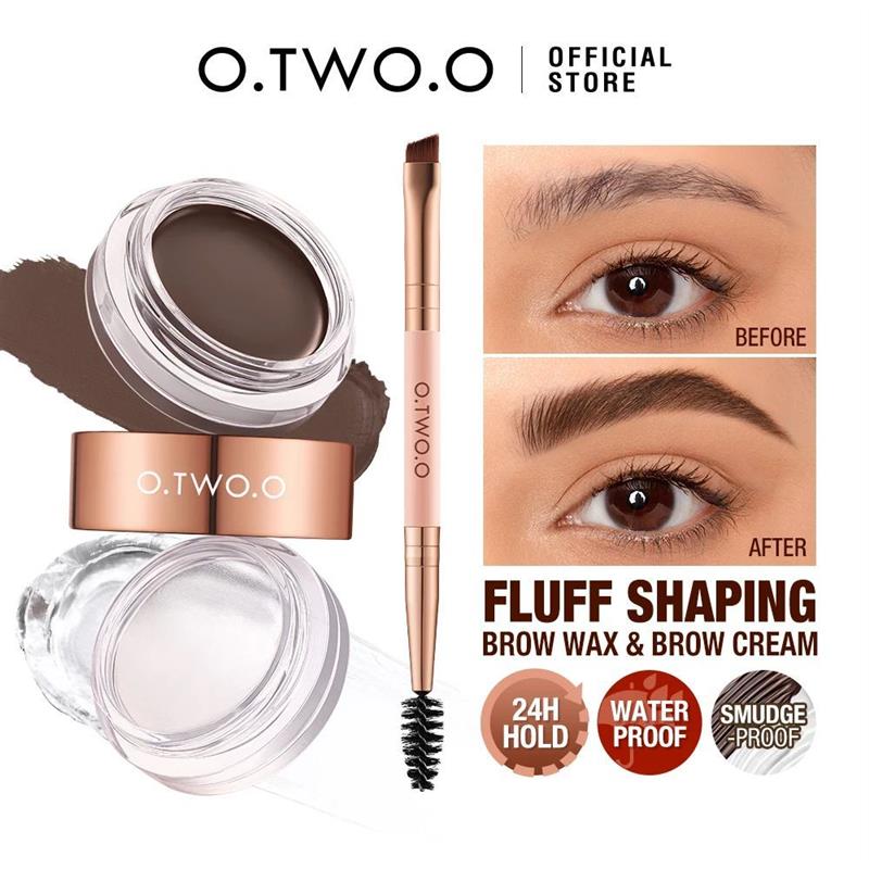 Eyebrow Pomade Brow Gel Wax 2 IN 1 Waterproof Long Lasting
