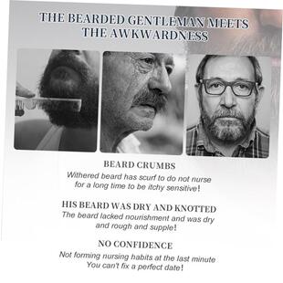 Men Organic Beard Balm Moustache Wax Styling胡须膏胡须蜡