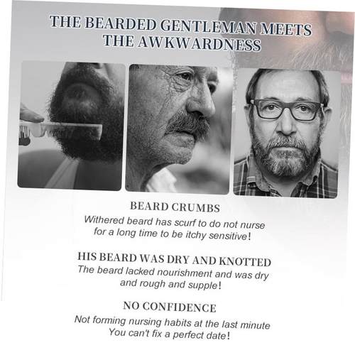 Men Organic Beard Balm Moustache Wax Styling胡须膏胡须蜡