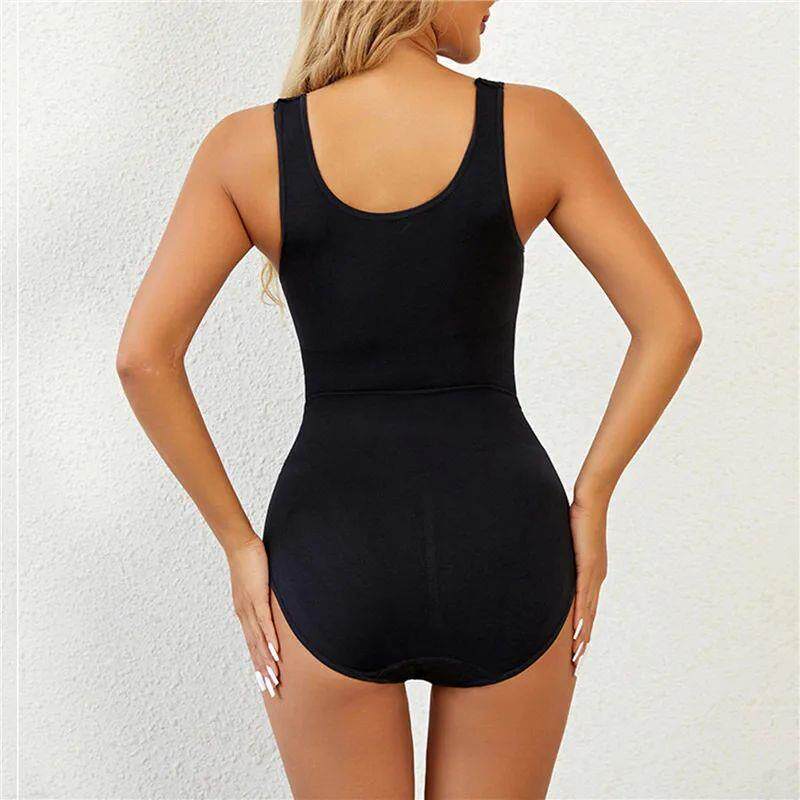 Seamless Bodysuit Shaper Printed Plus Size Shapewear Belly S