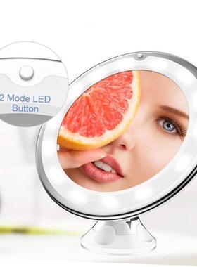 10X Magnifying LED Light Makeup Mirror Lamp Magnifier Batter