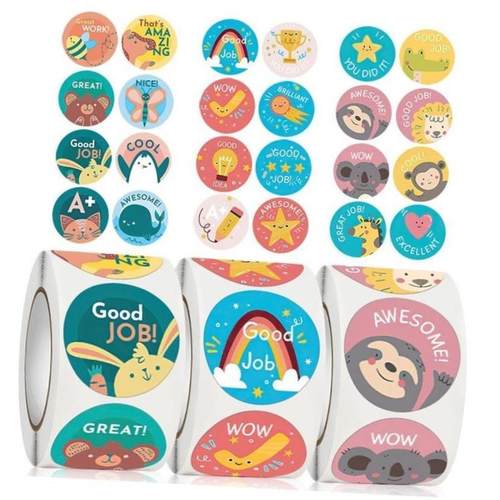 500pcs Star Reward Stickers for Kids School Teacher Supplies