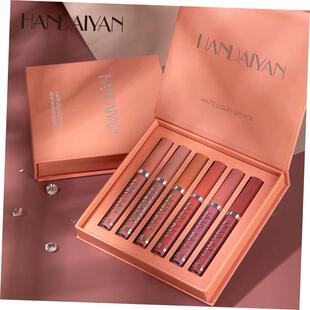 6Pcs/set Matte Lip Gloss Set Liquid Lipstick 唇彩套装