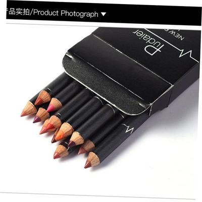 12pcs/set Matte Pencil Lip Liner Pencil Waterproof Lipliner