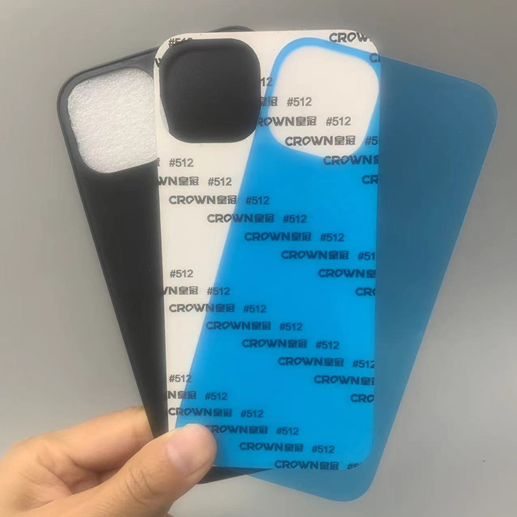 适用于苹果16promax亚克力白光PC手机壳新款iPhone15plus防尘防摔13空白素材12pro二合一7p/xsmax/13mini/xr