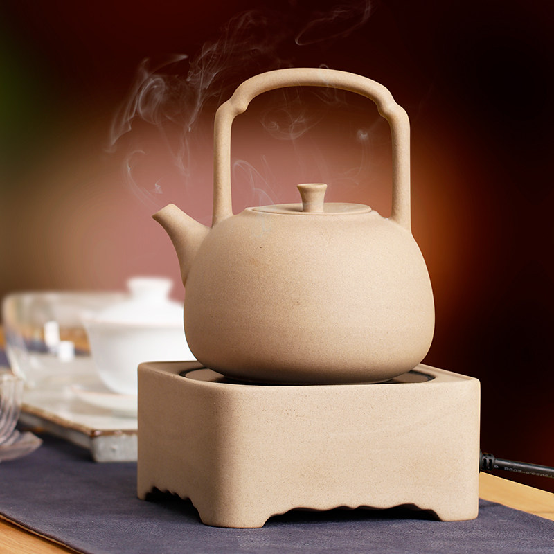 麦饭石小型电煮茶复古家用烧水壶