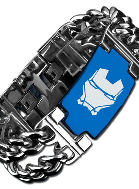 钛钢材质 复联盟周边 钢铁侠周边手链 钢铁侠反应堆手链 免费刻字