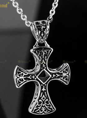 花纹十字架礼物男士欧美风格吊坠