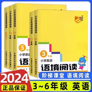 南大励学小学英语语境阅读三四五六年级上下册通用版 小升初阶梯训练能力测试阅读理解专项训练书强化测试