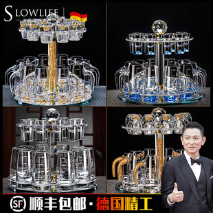 德国轻奢高档白酒杯分酒器家用高颜值小酒杯高级感精致二两杯酒具