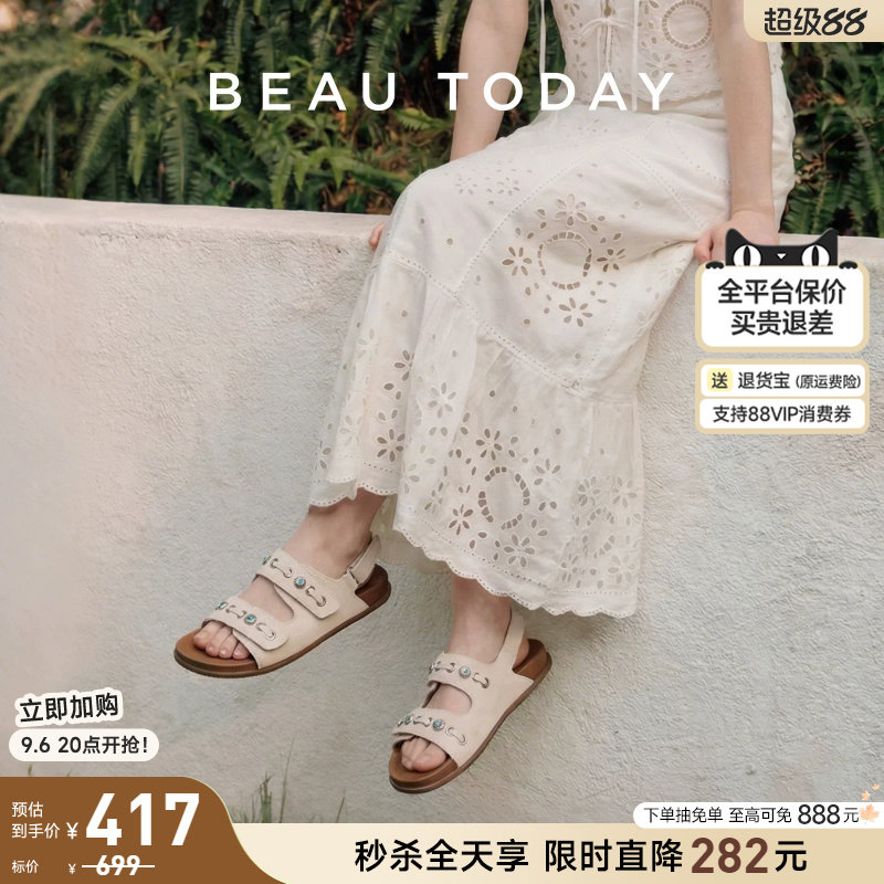BeauToday度假风勃肯凉拖鞋图片
