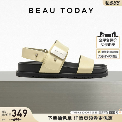 BeauToday勃肯凉鞋厚底真皮
