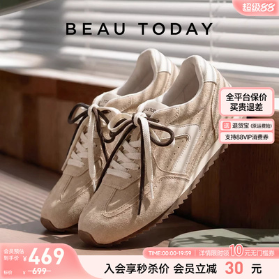 BeauToday德训鞋女款轻便阿甘鞋