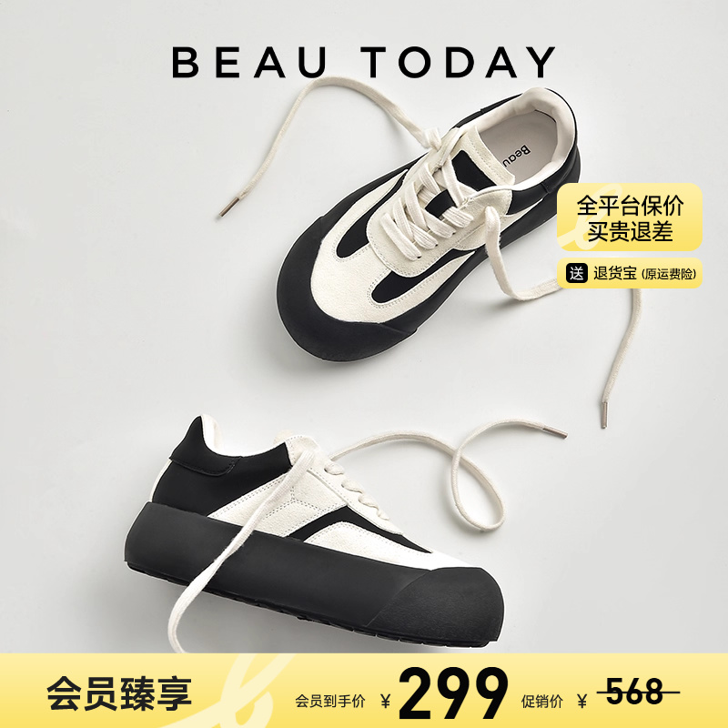 BeauToday厚底德训鞋蓬蓬鞋