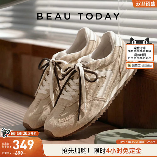 BeauToday德训鞋女款轻便阿甘鞋