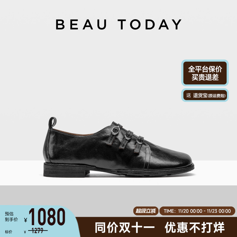 beautoday休闲平底乐福鞋