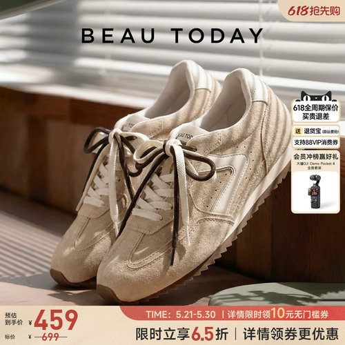 BeauToday德训鞋女款轻便阿甘鞋