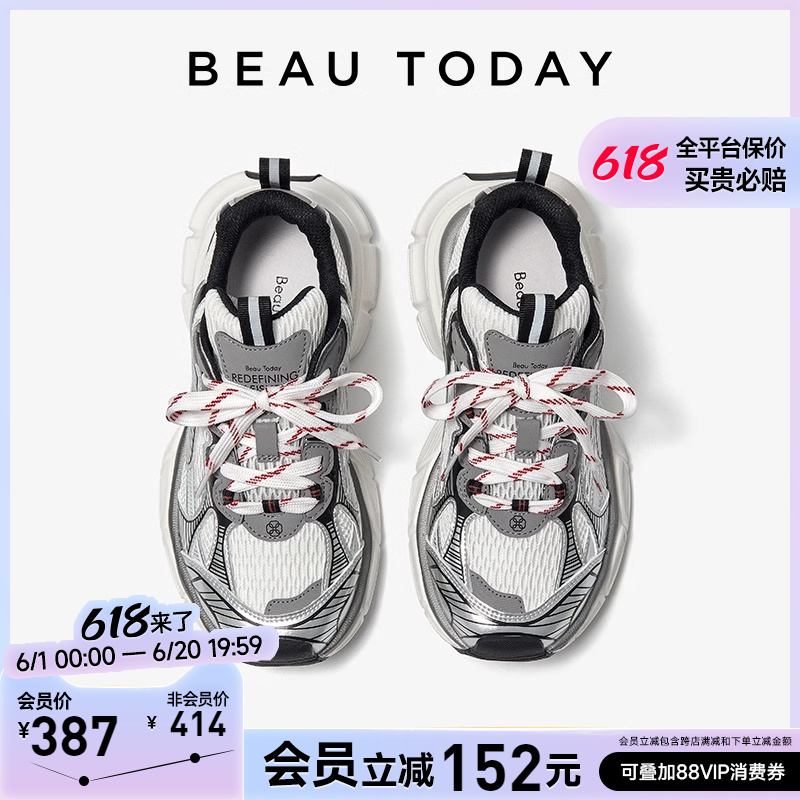 厚底休闲鞋BeauToday拼接