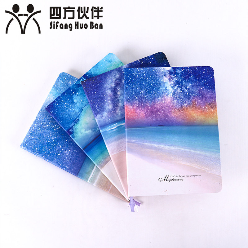 Quartet partners 18K monochrome Hardcover the republic of korea originality starry sky note Book fresh Simplicity Hand account Notepad Horizontal Illustration literature college student diary Stationery Supplies wholesalein the Electronic Dictionary/Electronic paper book/Stationery , The paper book , Notebook/Notepad  category - from Buy2taobao.com to provide professional Taobao agent buy service