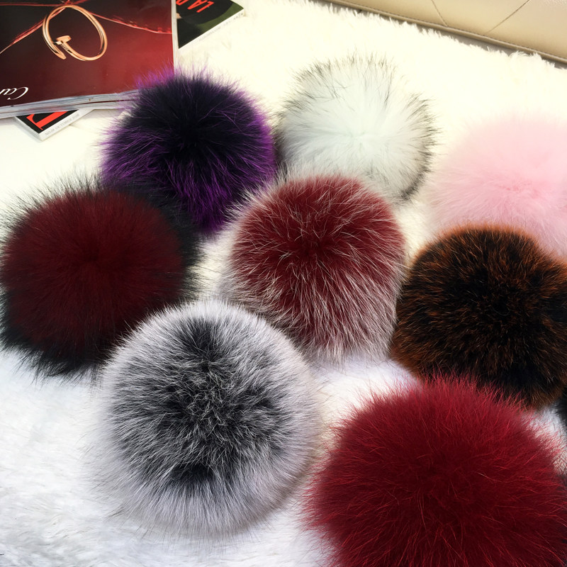 大号真狐狸毛球diy手工配件帽子装饰毛毛球服装配饰狐狸毛球包邮