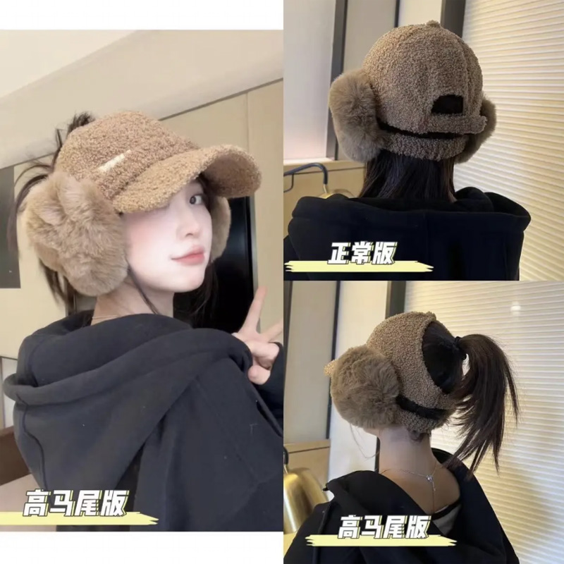 韩版百搭时尚鸭舌帽女秋冬季保暖