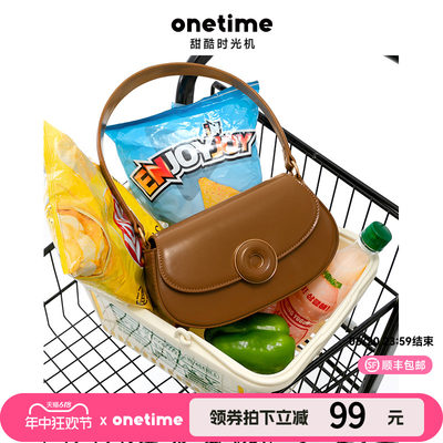 onetime甜甜圈包原创单肩马鞍包