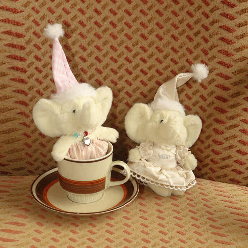 REhi大象毛绒公仔包包挂件