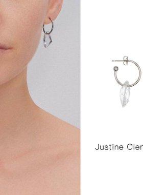 现货特惠 Justine Clenquet耳环新款水晶耳环耳坠小众设计感M星店