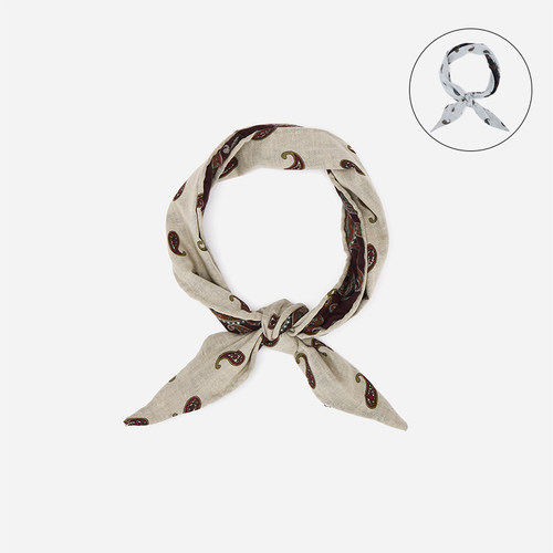 cotemp双面腰果花短巾