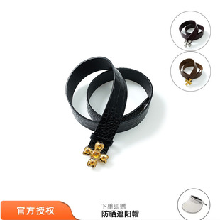 环保鳄鱼皮四面蝴蝶结皮带时尚 百搭复古腰带女 2026新款 tokokkino