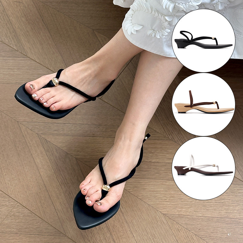 尖头绑带凉鞋2024新款夏季