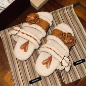 售罄不补 毛毛鞋 现货AFFLATUS3 牧羊人西班牙美丽奴羊毛花朵拖鞋