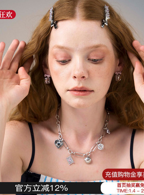 Blingkolio不另可 25新款多层信封项链小众锁骨链M星店