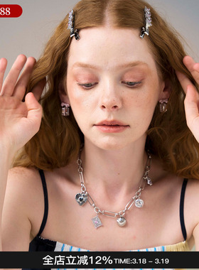 Blingkolio不另可 26新款多层信封项链小众锁骨链M星店