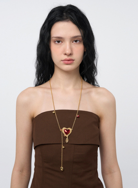 Blingkolio不另可 25新款金色钩针爱心项链M星店