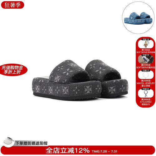 TRAPARWAVES厚底增高凉拖鞋